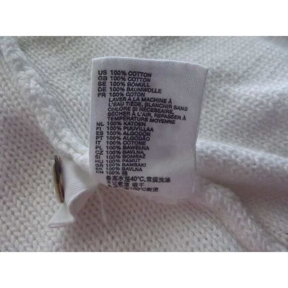 L.O.G.G. By H&M Cardigan Sweater Womens Size Small White Knit Button Front - Picture 10 of 10